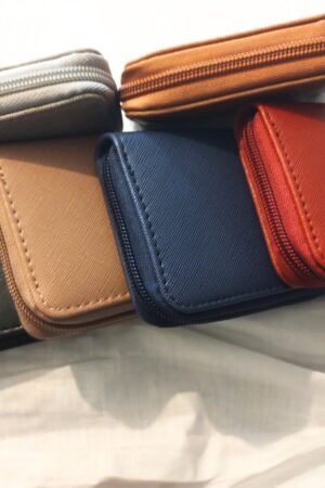 Portefeuille chic similicuir unicolore