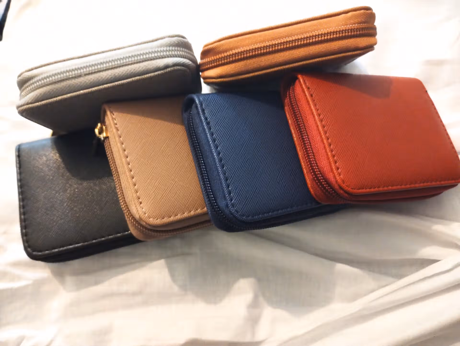 Portefeuille chic similicuir unicolore