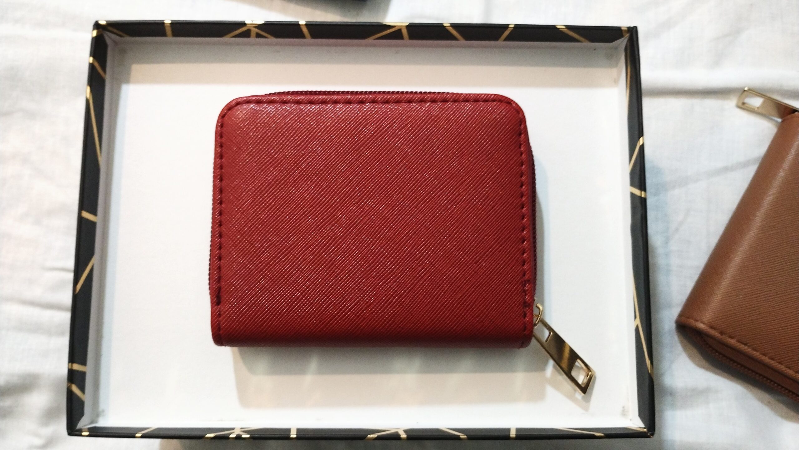 Portefeuille chic similicuir unicolore – Image 5