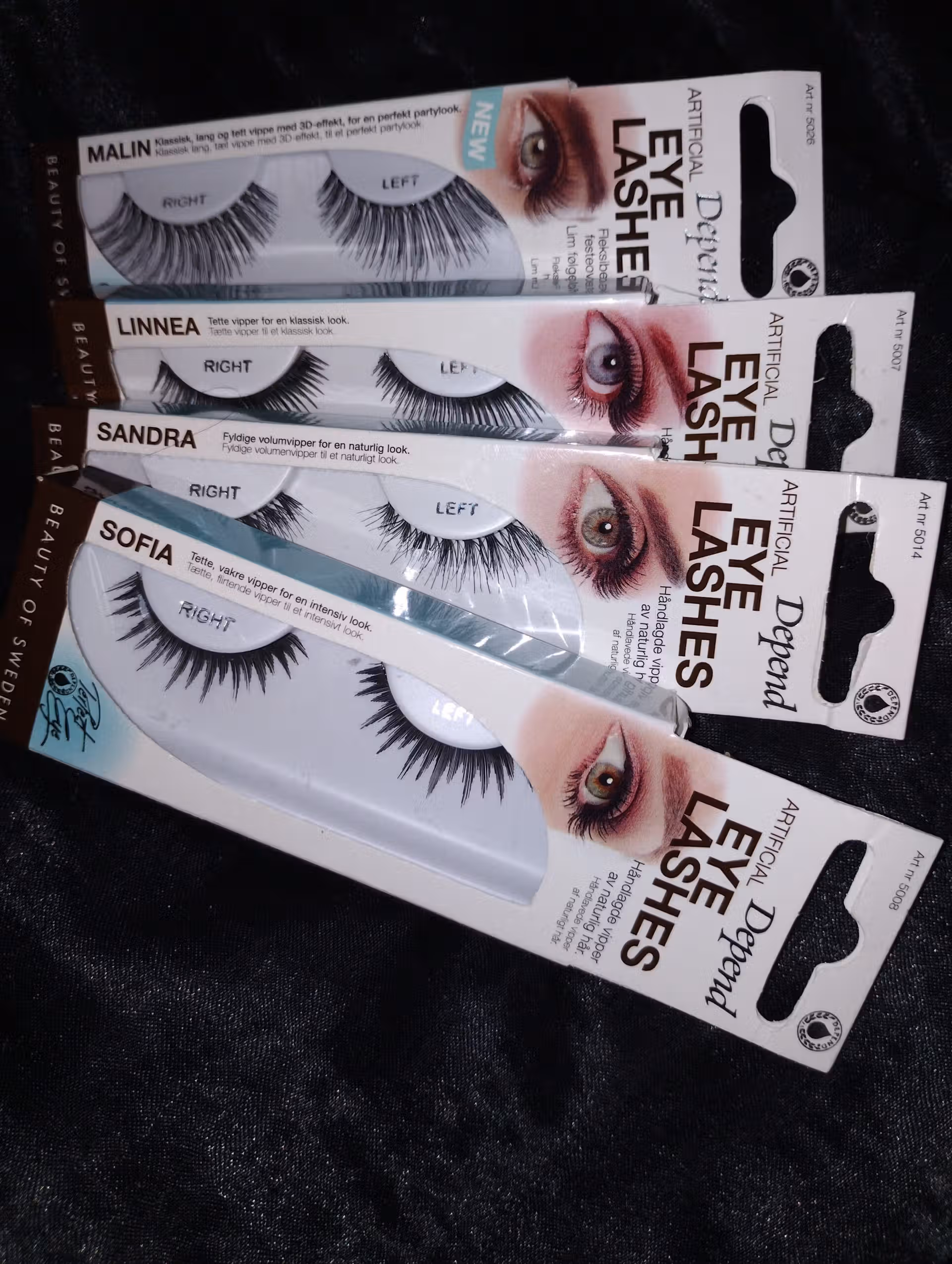 Faux cils réutilisables naturels avec colle - effet Longueur ou Volume