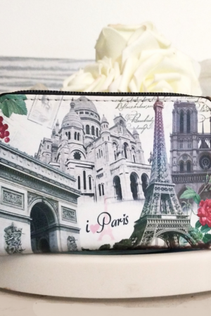 Porte-monnaie portefeuille Fun imprimé "I love Paris"