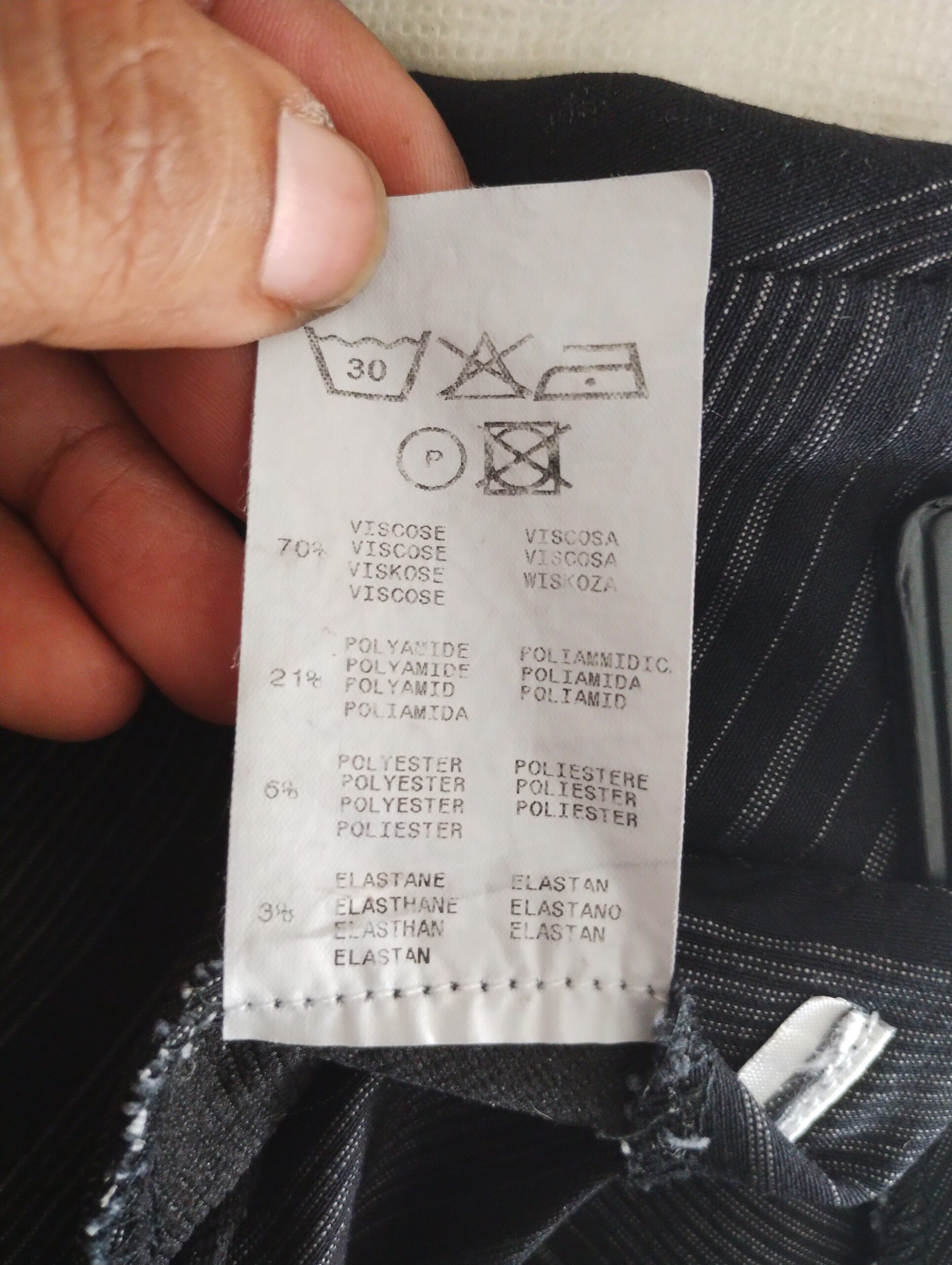 Mini Jupe À Rayures Diagonales T36 – Image 5