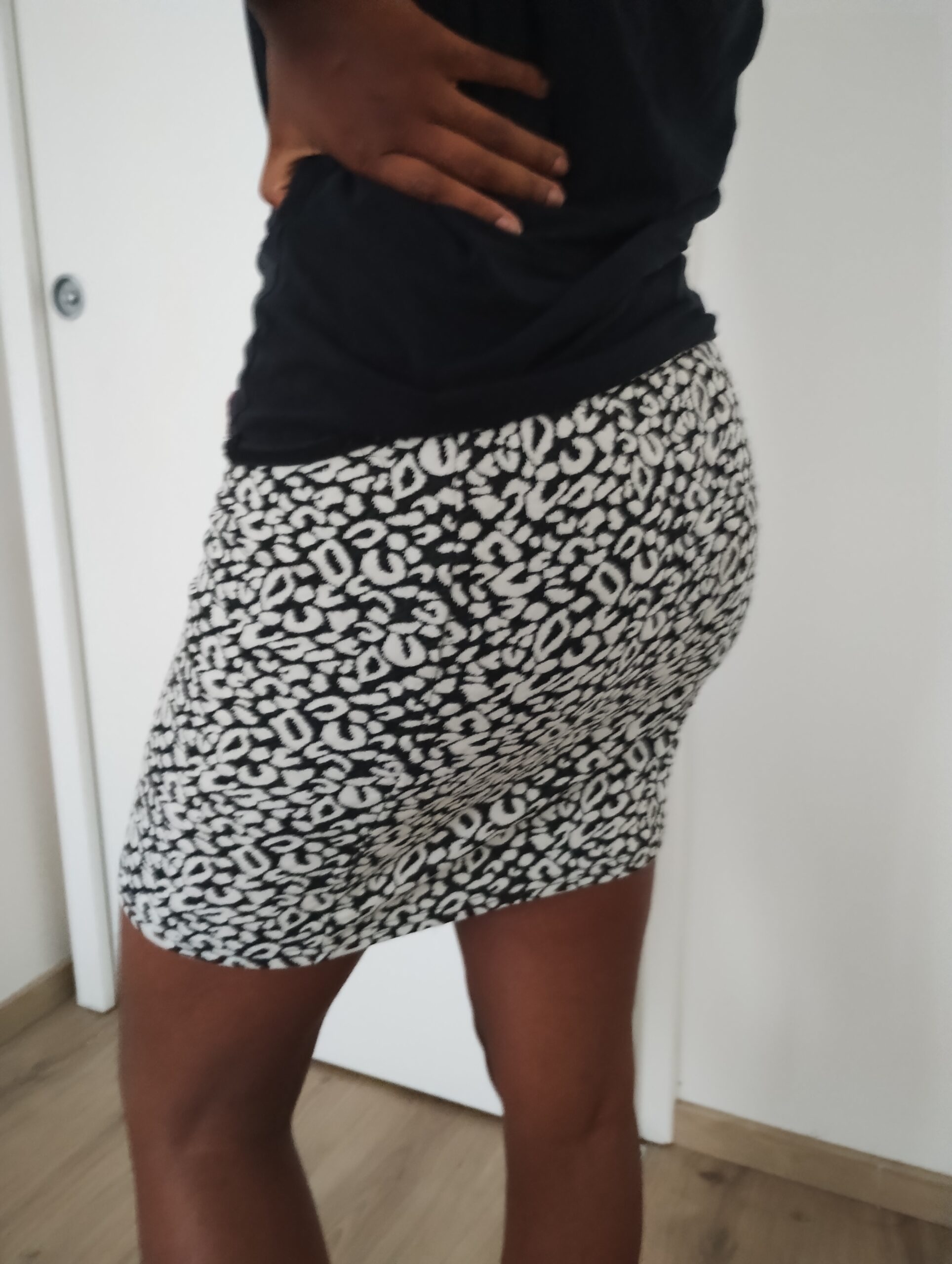 Jupe Cache-Cache Imprimé Vintage T38