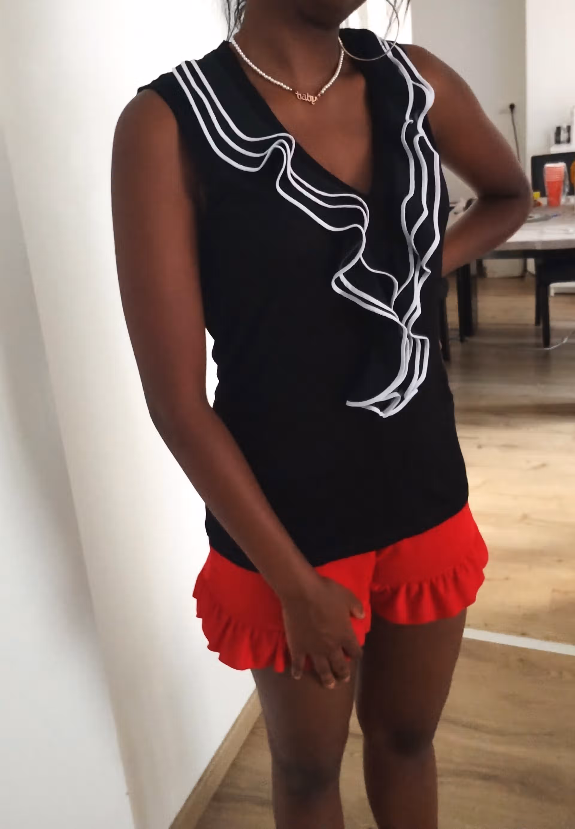 T-Shirt large noir Lee Cooper