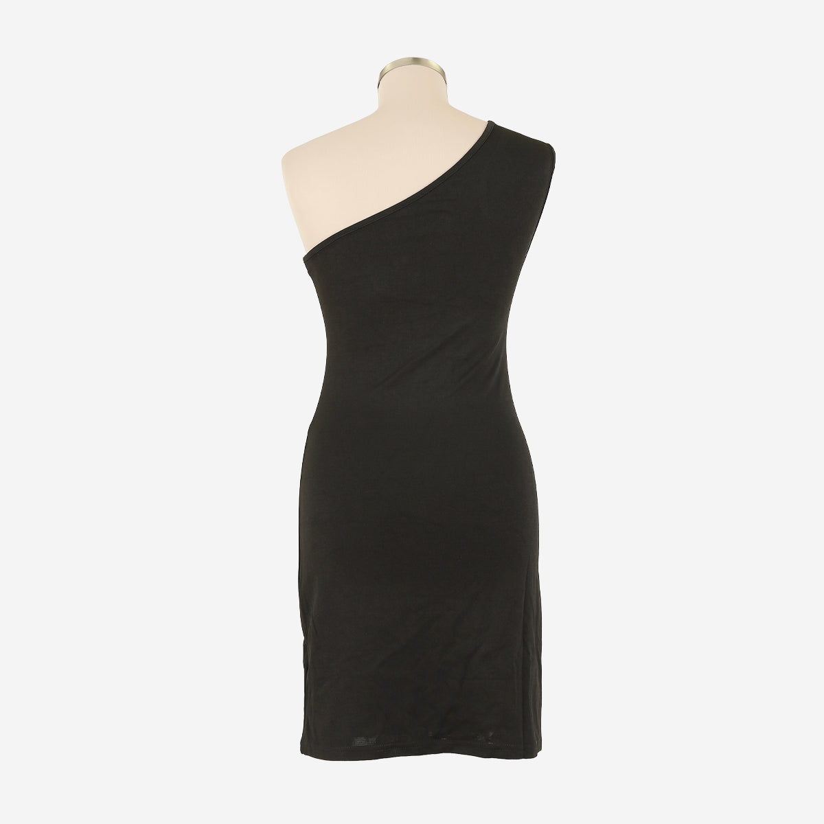 Robe courte asymétrique strass noire – Image 6