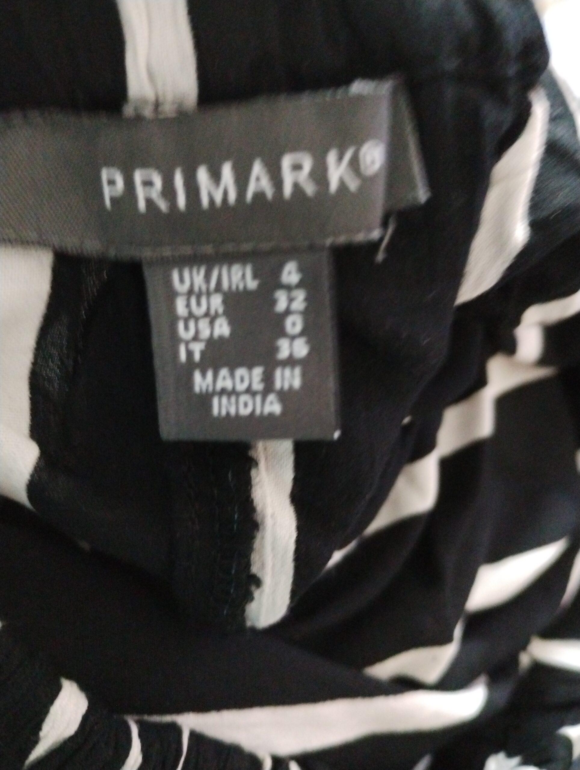 Top Chic Primark Noir À Rayures T38 – Image 4