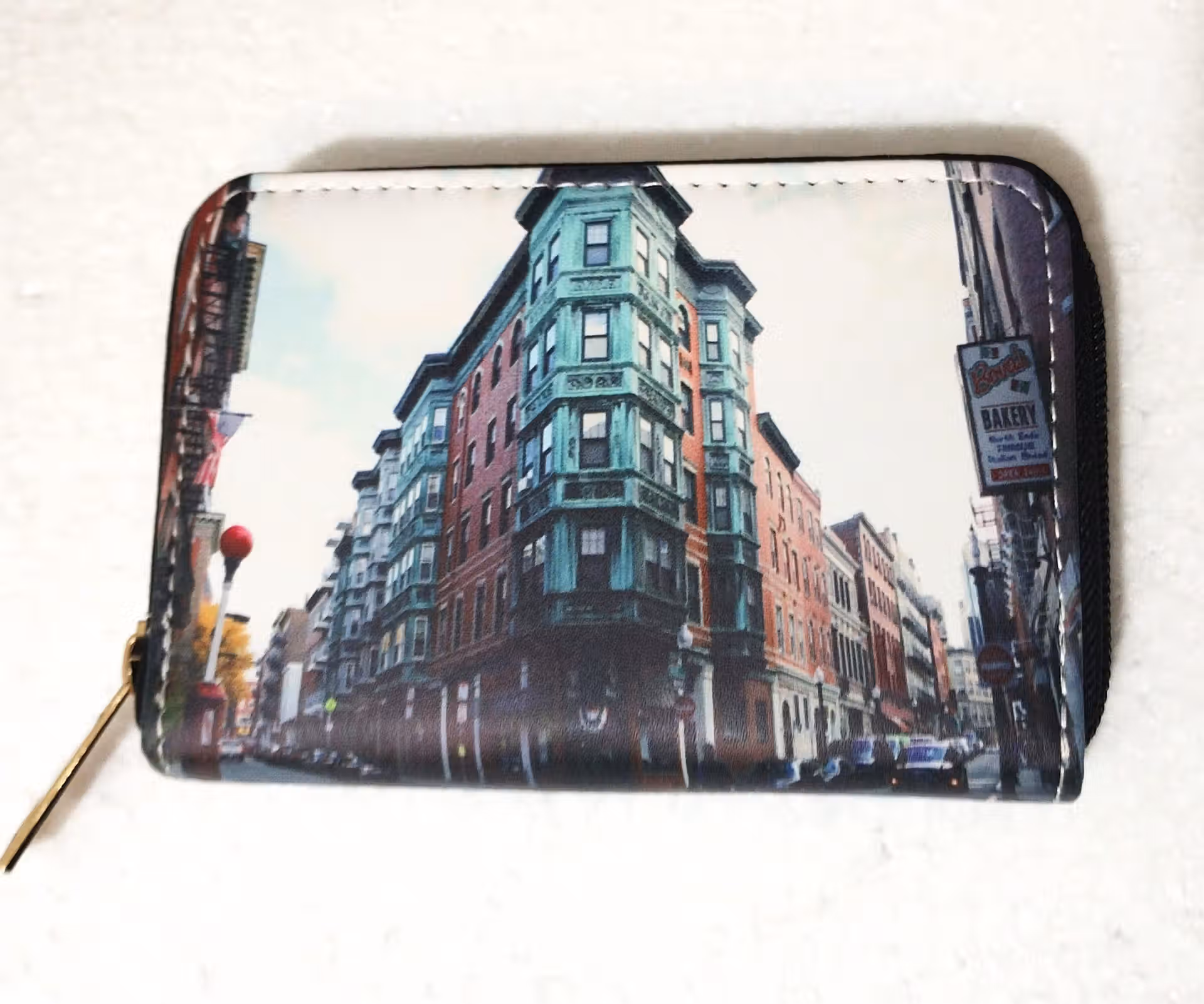 Porte-monnaie portefeuille Fun imprimé Immeubles américains