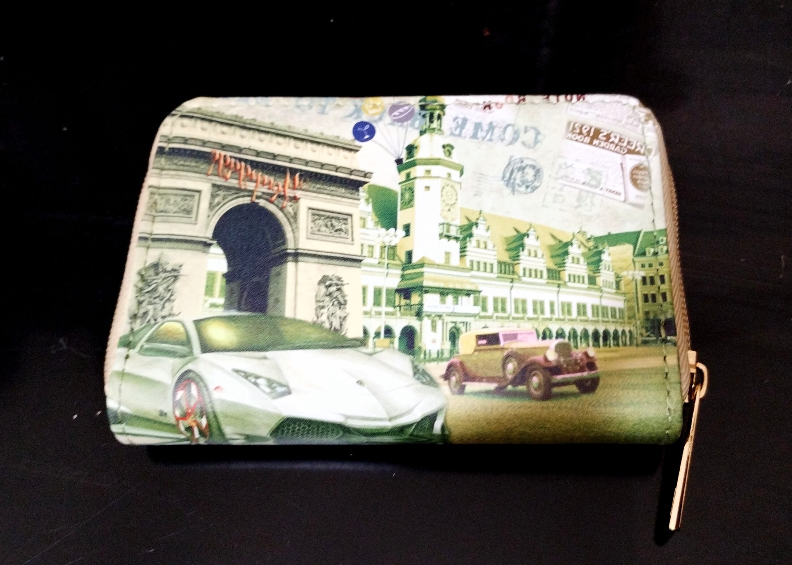 Porte-monnaie portefeuille Fun imprimé Lamborghini – Image 2