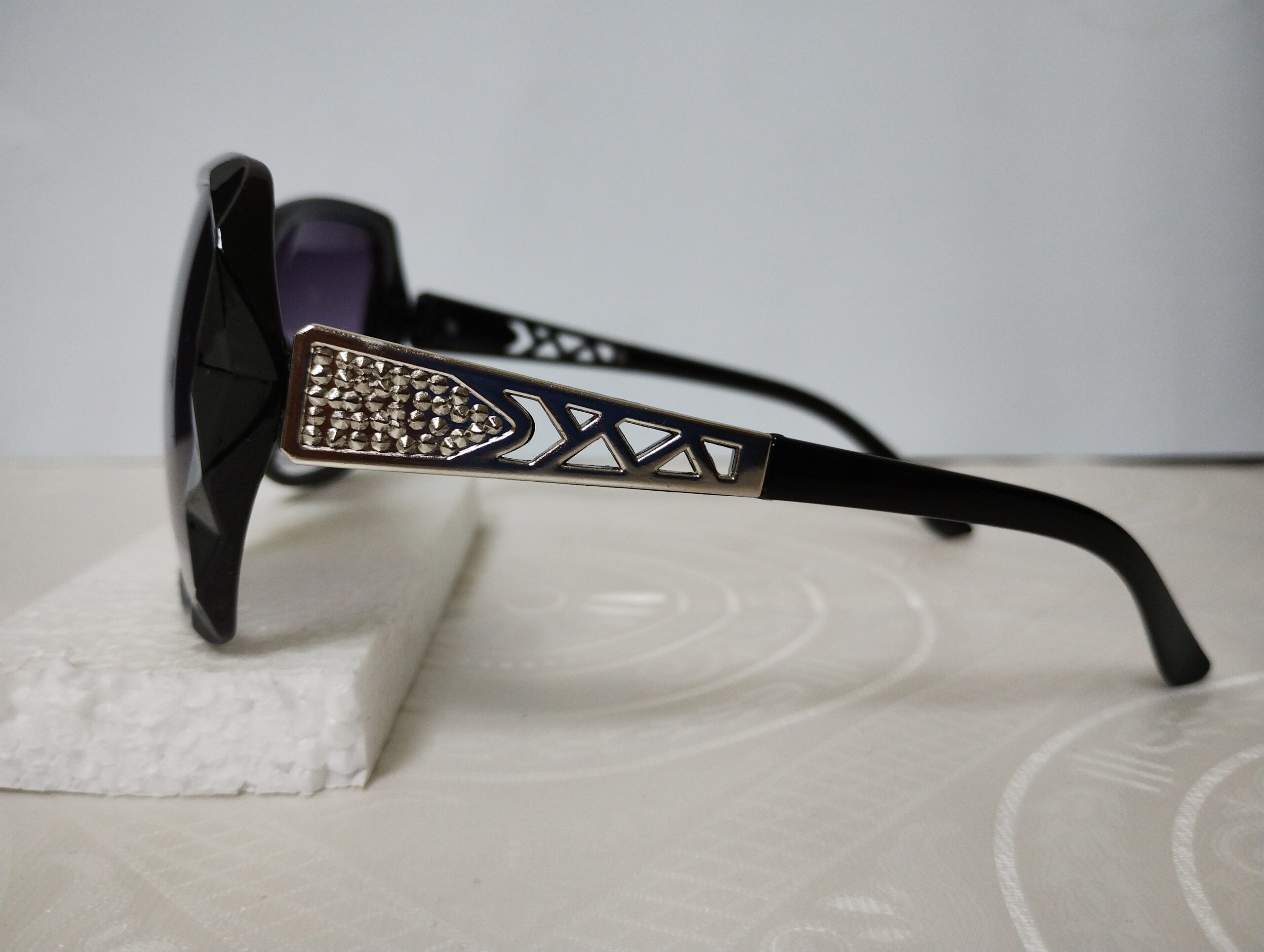 Lunettes Solaire Luxe métal argenté 405407 – Image 5