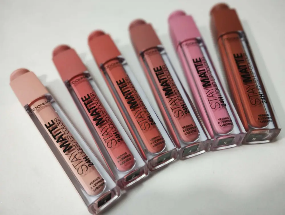 LOT DE 6 Rouges à lèvres liquides 24h Stay Matte D'DONNA – Image 2