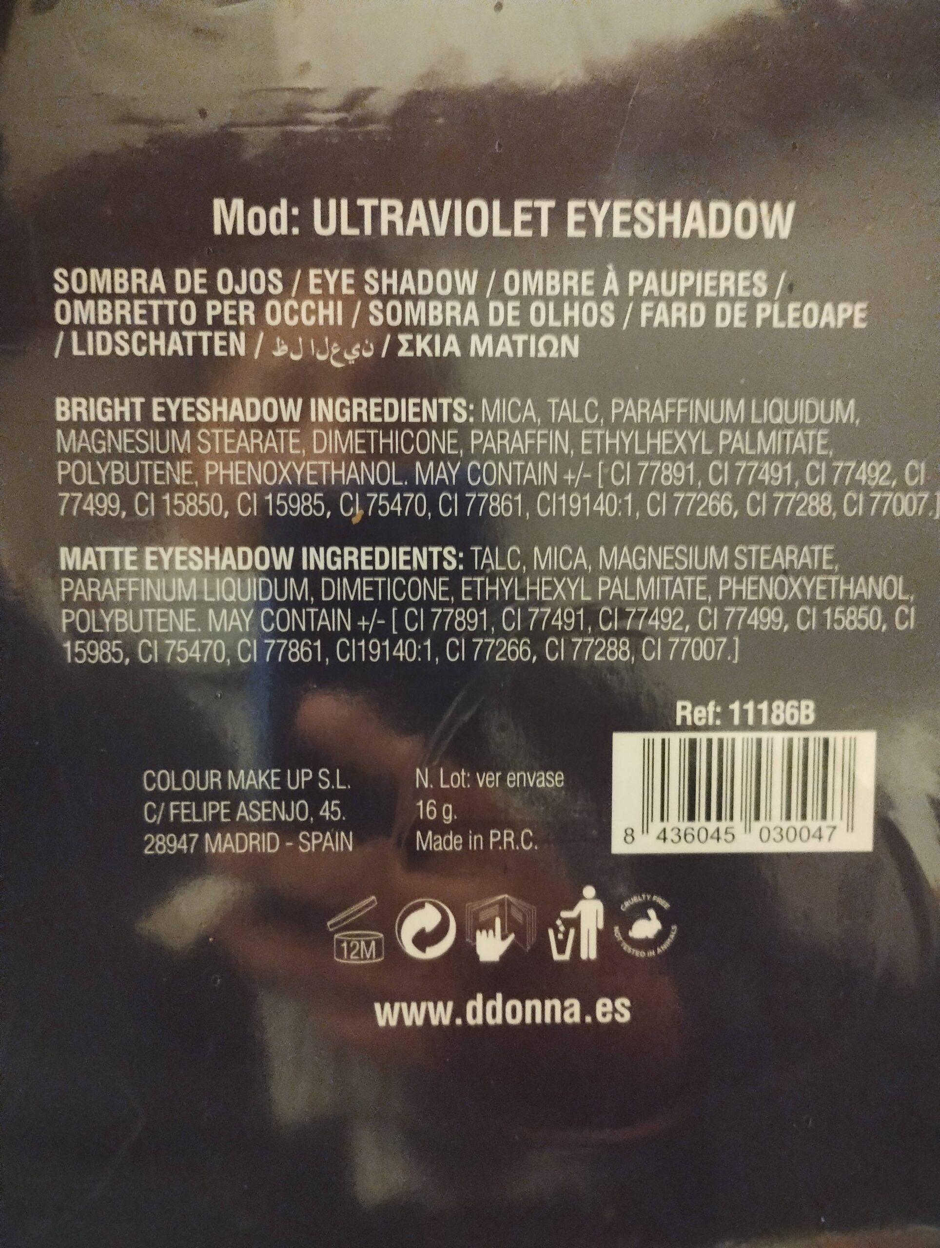 Palette 12 Ombres ULTRAVIOLET D'Donna – Image 3