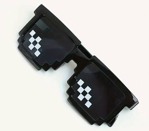 Lunettes Fun Pixels rigolotes unisexe 411 – Image 3