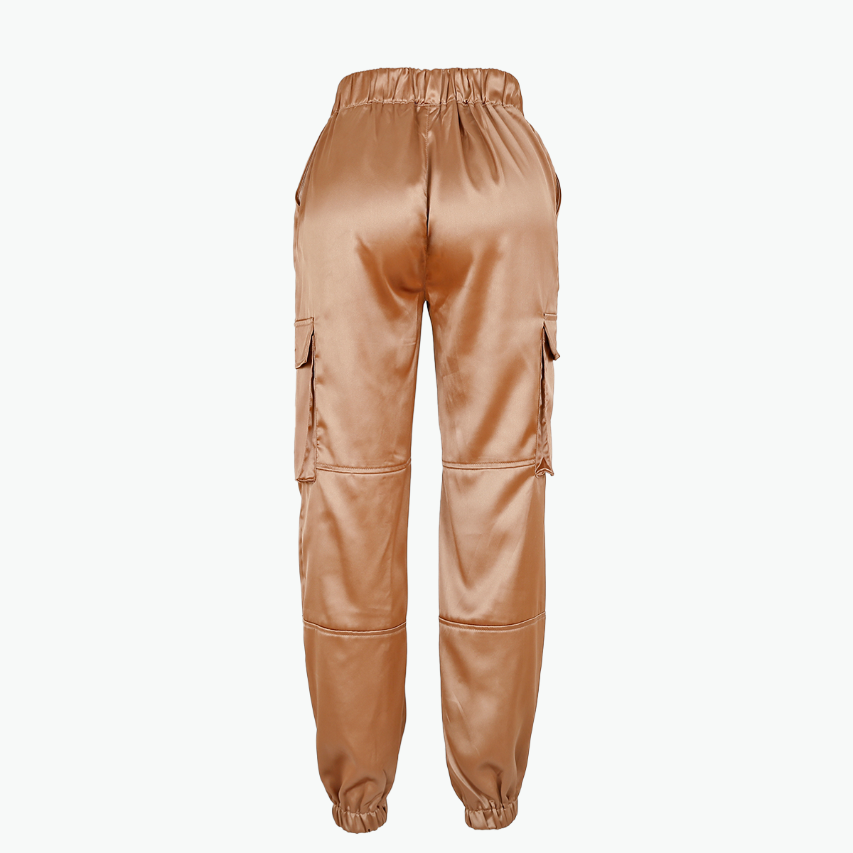 Pantalon cargo satiné brun – Image 6