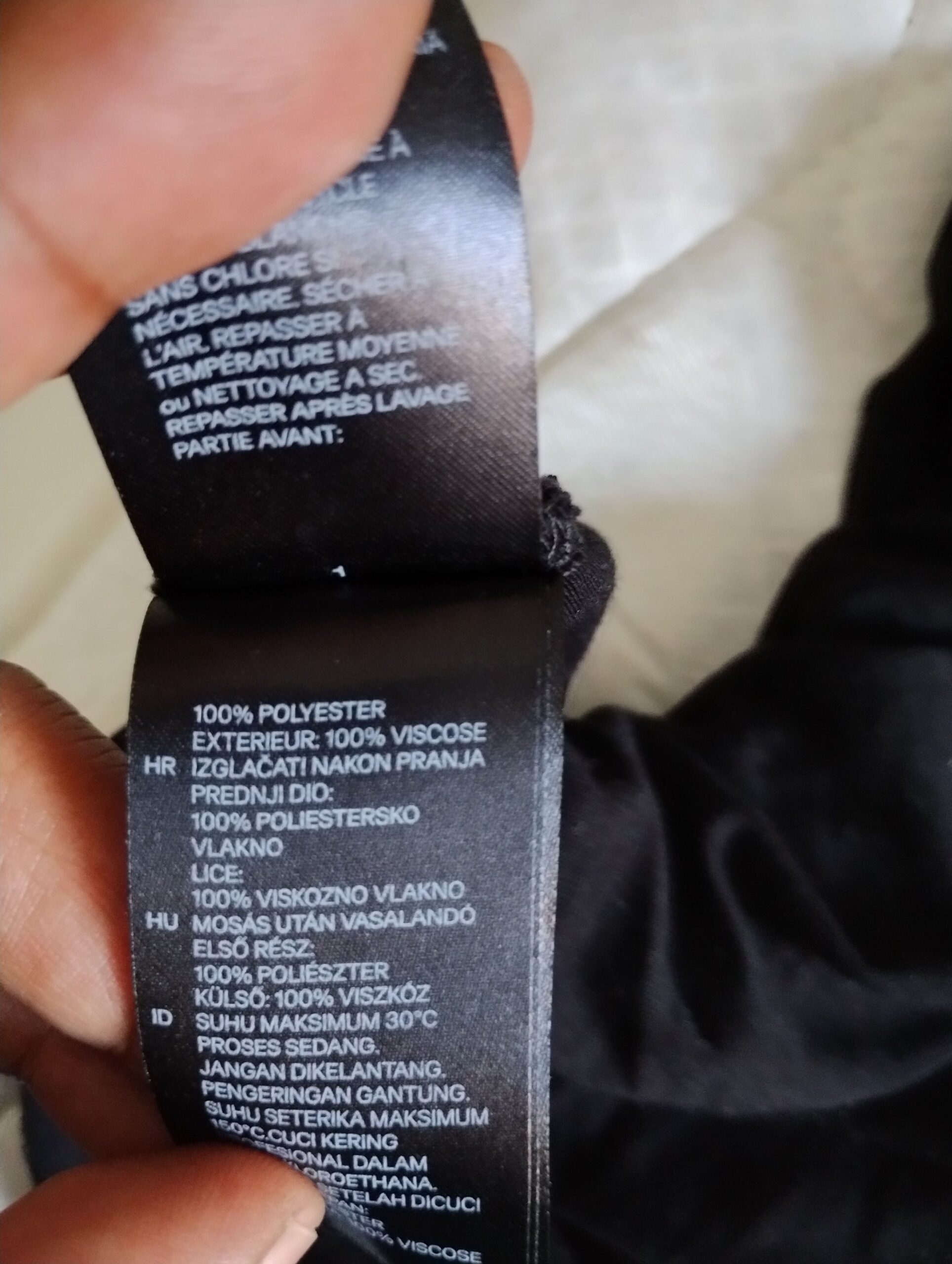 Top noir collerette à volants T40 – Image 6