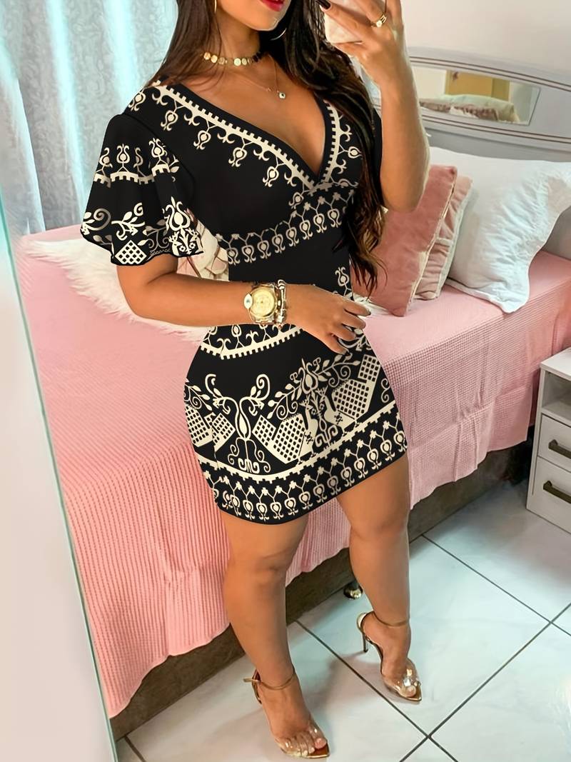 Robe été noire bohème chic – Image 3