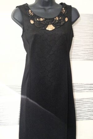 Robe Col Sequins doré