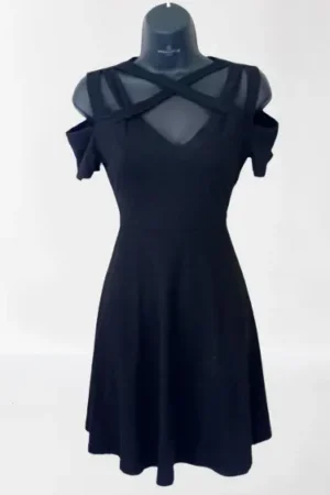 Robe Noire Glamour Shein Taille M