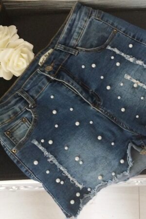 Short Sexy Jeans Perles