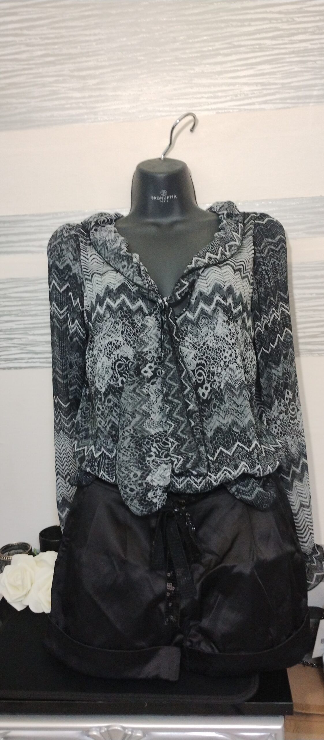 Chemisier imprimé LaCity volants – Image 3