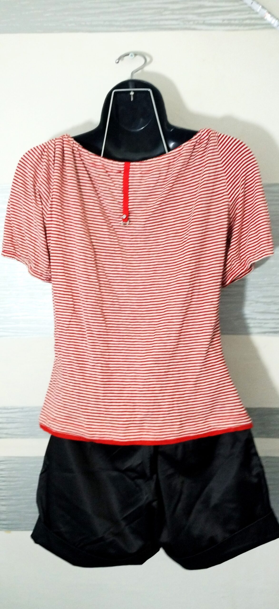 Top rayures rouge blanc Vodoo – Image 2