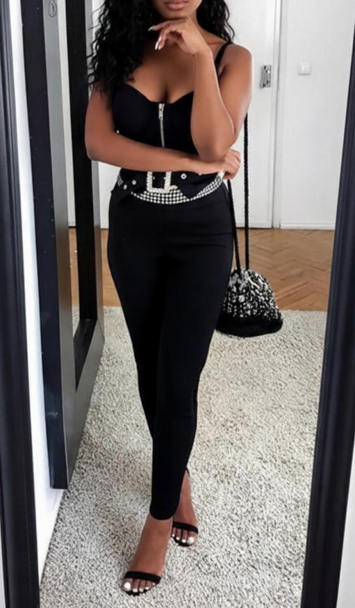 Ensemble sexy 3 pièces Strass – Image 2