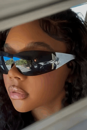 Lunettes Star Y2k blanches 425