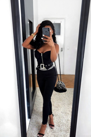 Ensemble sexy 3 pièces Strass