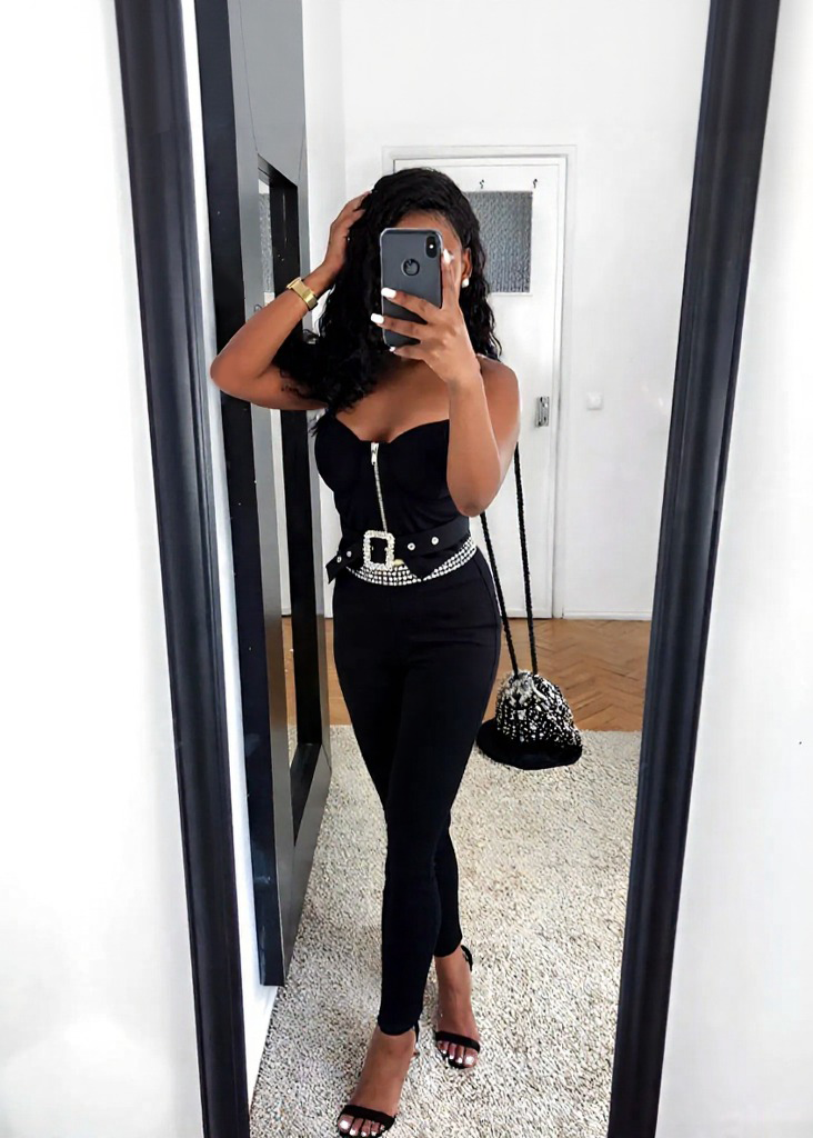 Ensemble sexy 3 pièces Strass